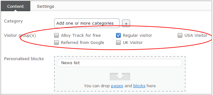 Visitor Groups Property Visitor Groups Property